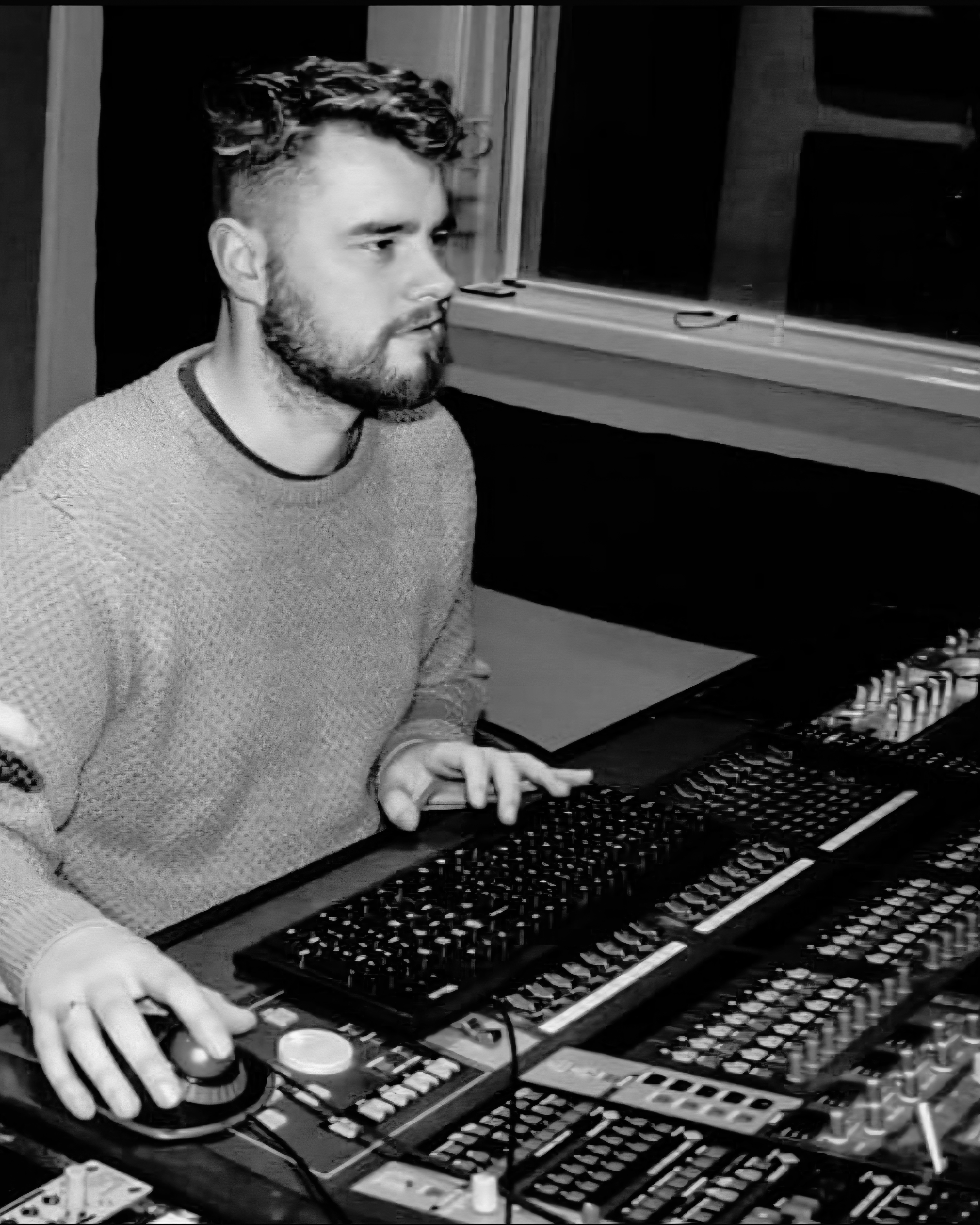 Jack Martin at the mixing console